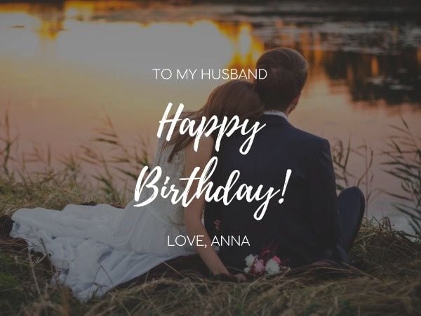 Couple's Photo Birthday Card