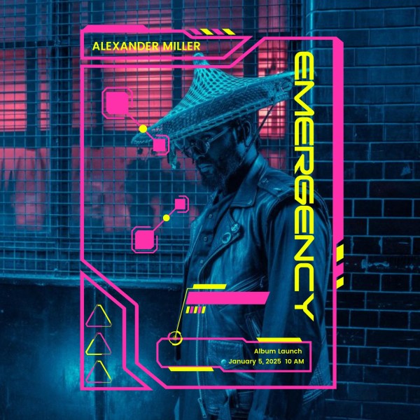 Blue Pink Emergency Album Launch Album Cover