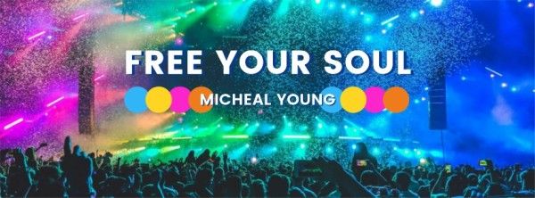 night, party, performance, Music Festival Facebook Cover Template