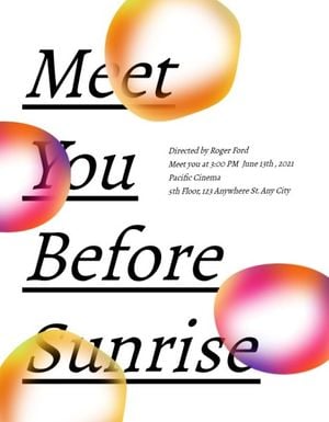 White Meet You Before Sunrise Program
