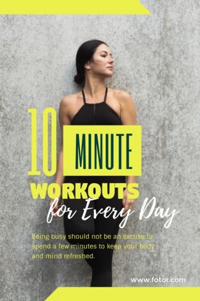 10 Minutes Workout Tumblr Graphic Tumblr Graphic