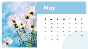 monthly, yearly, monthly calendar, Color Flower Plant 2022 Calendar Template