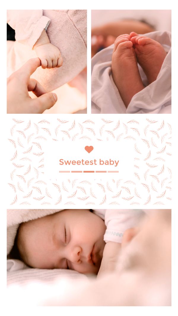 baby, sweet, heart, Created By The Fotor Team Template