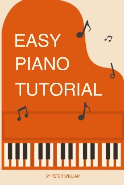 music, show, performance, Easy Piano Tutorial Pinterest Post Template