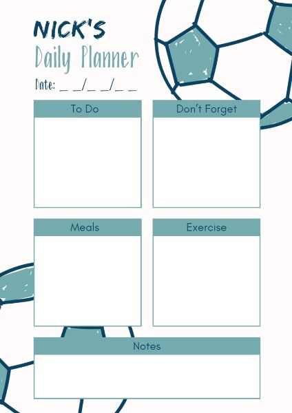 to do list, schedule, organize, Daily Planner Template