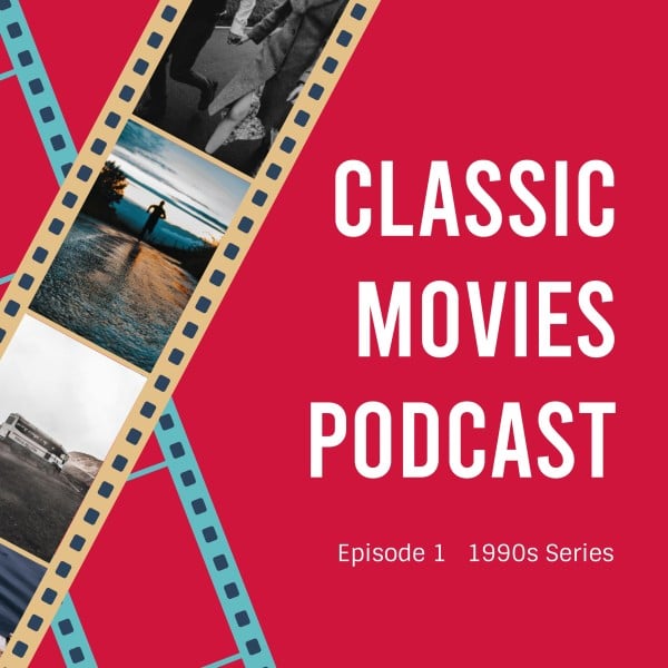 红色 20 世纪 90 年代的经典电影 Podcast封面
