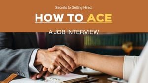 work, occupation, job seeking, How To Ace In A Job Interview Youtube Thumbnail Template