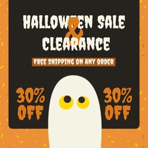 holiday, discount, promotion, Halloween Shop Sale Instagram Post Template