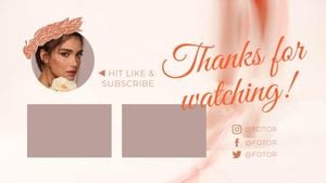 Pink Beautiful Dancer Video Subscribe Youtube End Screen