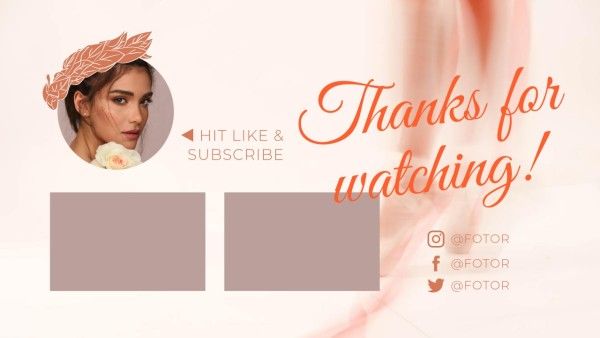 end cards, dancing, girl, Pink Beautiful Dancer Video Subscribe Youtube End Screen Template