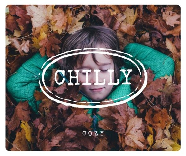 fall, season, chilly, Yellow Leaves Autumn Facebook Post Template
