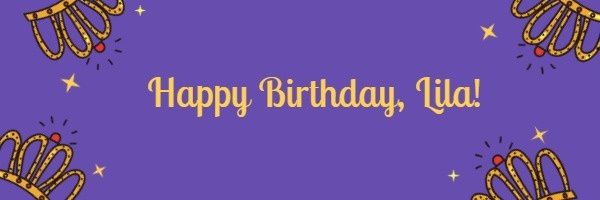 紫色の誕生日メールヘッダー メルマガヘッダー