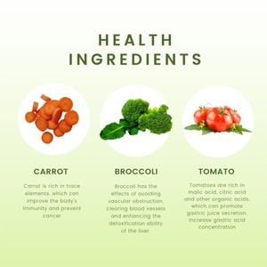 food, salad, organic food, Green Healthy Ingredients Instagram Post Template
