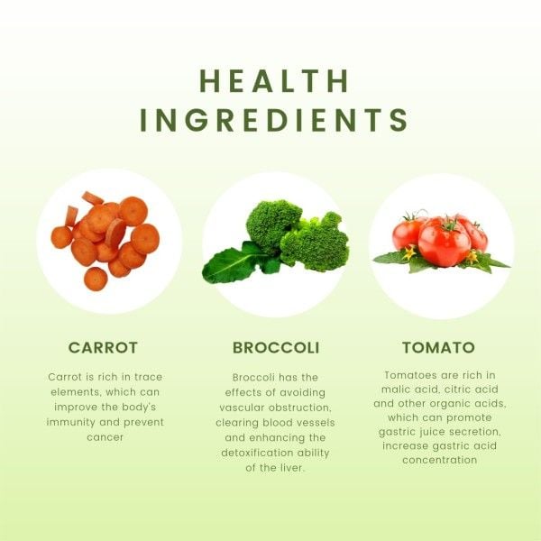 food, salad, organic food, Green Healthy Ingredients Instagram Post Template