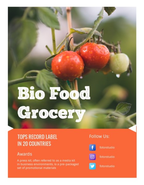 Red Food Grocery Media Kit Media Kit