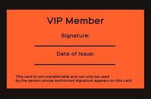Salon Membership ID Card