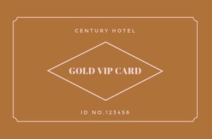 ホテルVIPカード IDカード・会員カード・スタンプカード