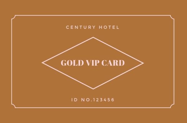 formal, membership, resort, Hotel Vip Card ID Card Template