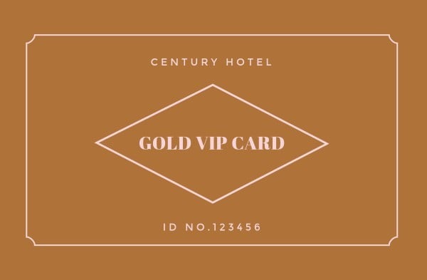 Hotel Vip Card ID Card