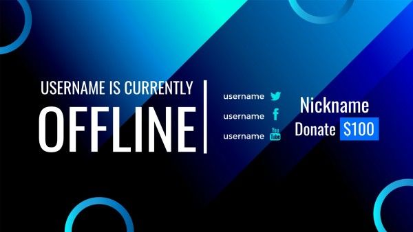 leave, gaming, game, Tech Stream Twitch Offline Twitch Offline Banner Template