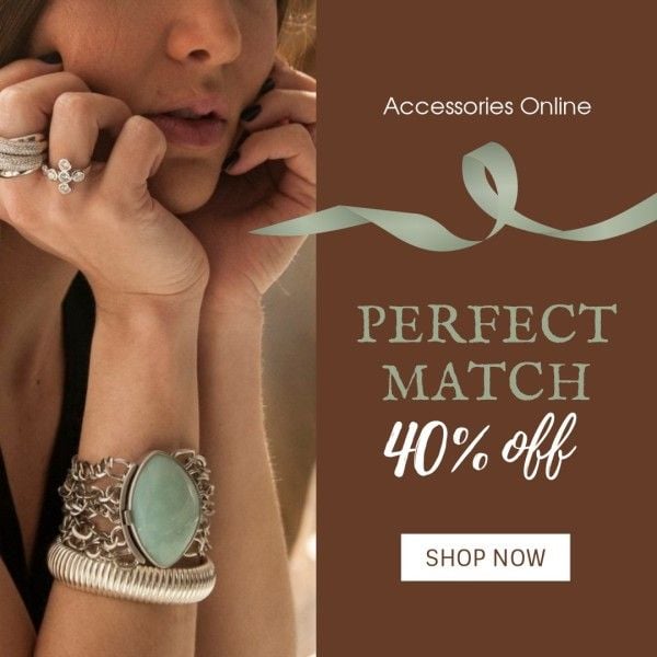 accessories, ring, woman, Accesorie Instagram Ad Template
