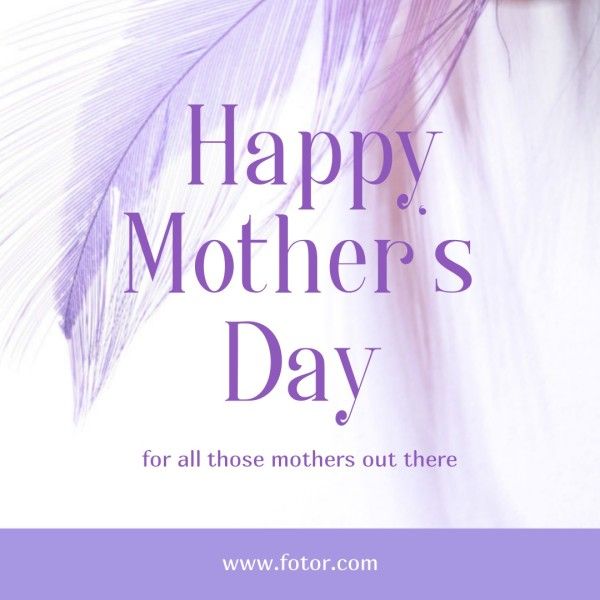 mother's day, thank you, greeting, Love You Mom Instagram Post Template