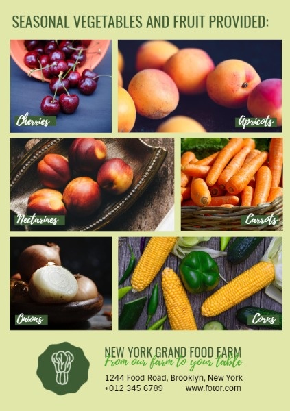 Farm Vegetable Promotion Advertisement Flyer