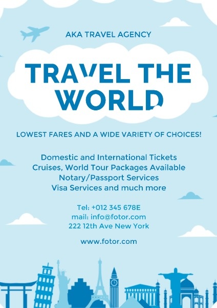 Travel Agency Posters Poster