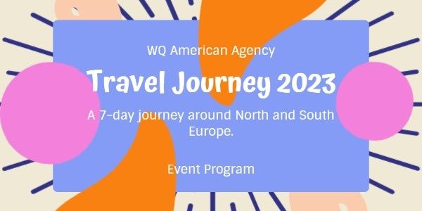 place of interest, travel agency, agenda, Travel Around The World Twitter Post Template