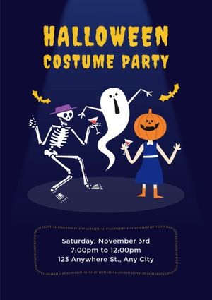 celebration, holiday, event, Creepy Halloween Costume Party Flyer Template