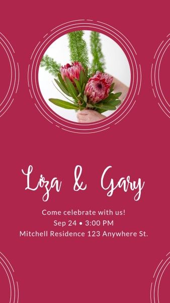 save the date, party, life, Background Of Wedding Invitation  Instagram Story Template