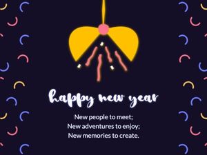 new start, new years, new year eve, Happy New Year Card Template