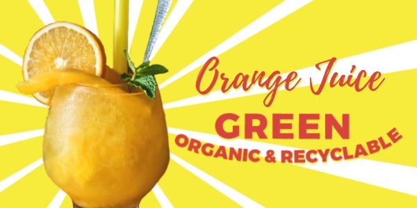 Natural Orange Juice Sale Twitter Post
