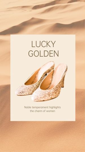 women, high-heeled shoes, female, Yellow Woman High-Helled Shoes New Arrival Summer Sale Instagram Story Template