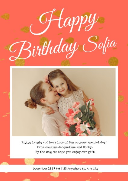 birthday poster ideas for best friend