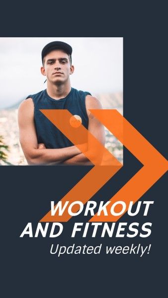 sport, training, hard, Workout And Fitness Update Weekly  Instagram Story Template
