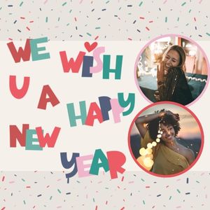 celebration, holiday, season, New Year Wishes Instagram Post (Square) Template