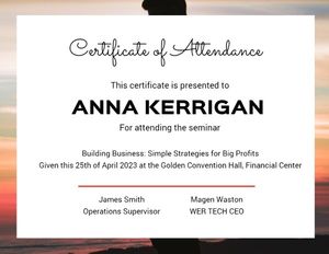 certificate of membership, membership, conference, Photo Background Certificate Template