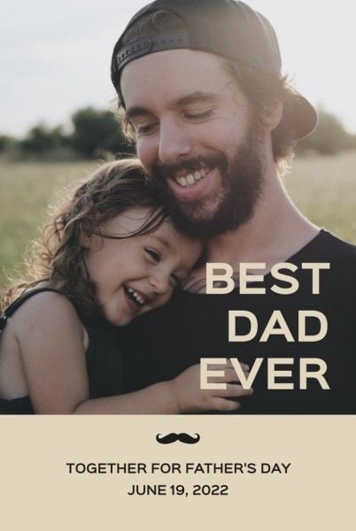 dad, daughter, kid, Father's Day Wishings Pinterest Post Template