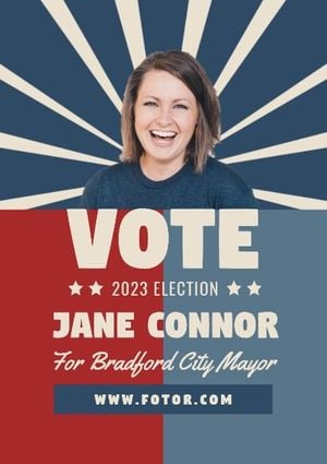 politic, mayor, student council, Vote Poster Template