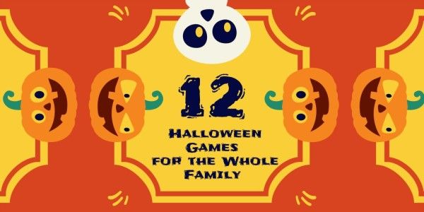 gathering, entertainment, guide, Halloween Games For The Family Twitter Post Template
