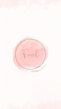ピンク水彩ブラシ Instagramハイライトカバー