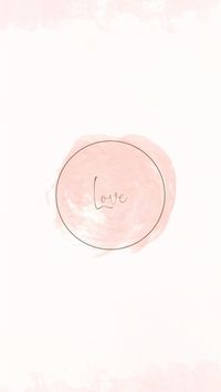 ピンク水彩ブラシ Instagramハイライトカバー