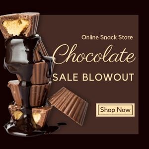 sale, shop, food, Online Chocolate Store Instagram Ad Template