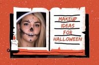 makeup, cosmetics, life, Red Halloween Make Up Blog Title Template