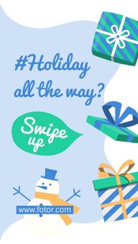 business, marketing, sale, Blue Cute Christmas Instagram Story Template