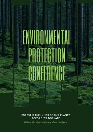 desert, environment protection, forest, Environmental Protection Conference Poster Template