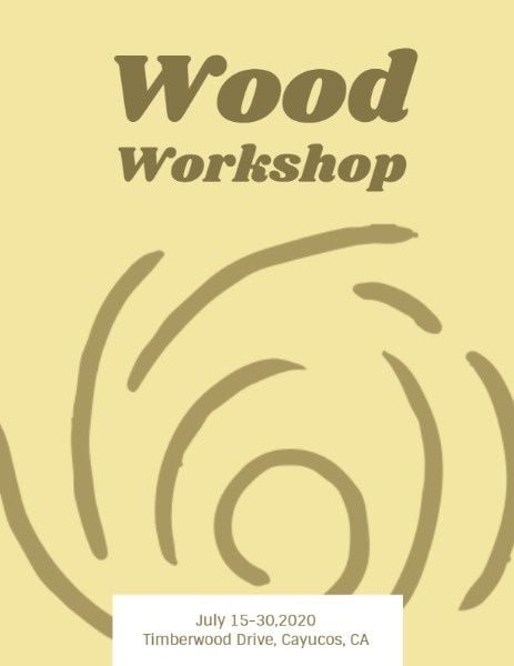 ceramic, glass, crafts, Wood Workshop Program Template