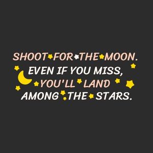 black, regret, regretful, Moon And Star Quote Instagram Post Template