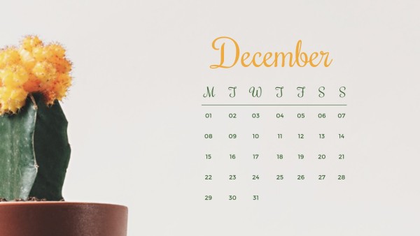 Cactus Calendar Calendar
